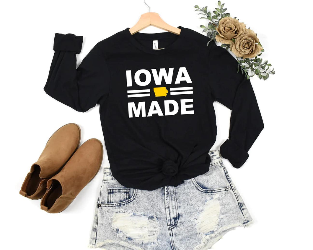 Iowa Made Long Sleeve or Short Sleeve Tee