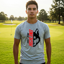 Load image into Gallery viewer, Highland Golf Husky Head Tee (Adult and Youth)
