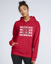 Load image into Gallery viewer, Huskies with H Hoodie (youth and adult) 1 color
