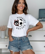 Load image into Gallery viewer, Huskies Head Soccer Tee  (Adult and Youth)
