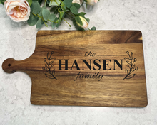 Load image into Gallery viewer, Personalized Full Design Wood Cutting Board - 3 size options
