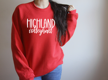 Load image into Gallery viewer, Highland Volleyball Bella Canvas Fleece Crew
