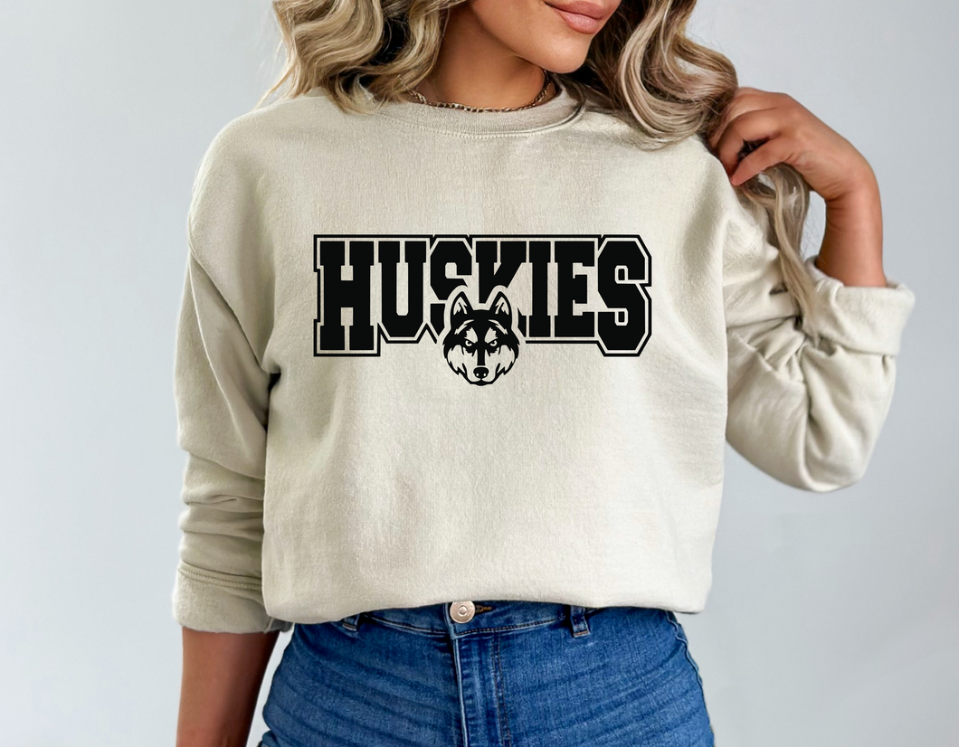 Huskies Head Crew (4 colors)