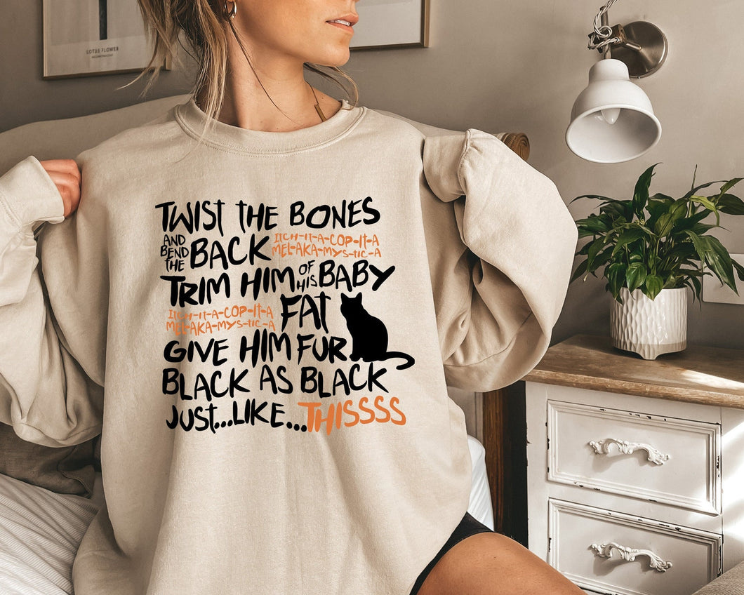 Twist the bones and bend the back - Spell Crew Neck