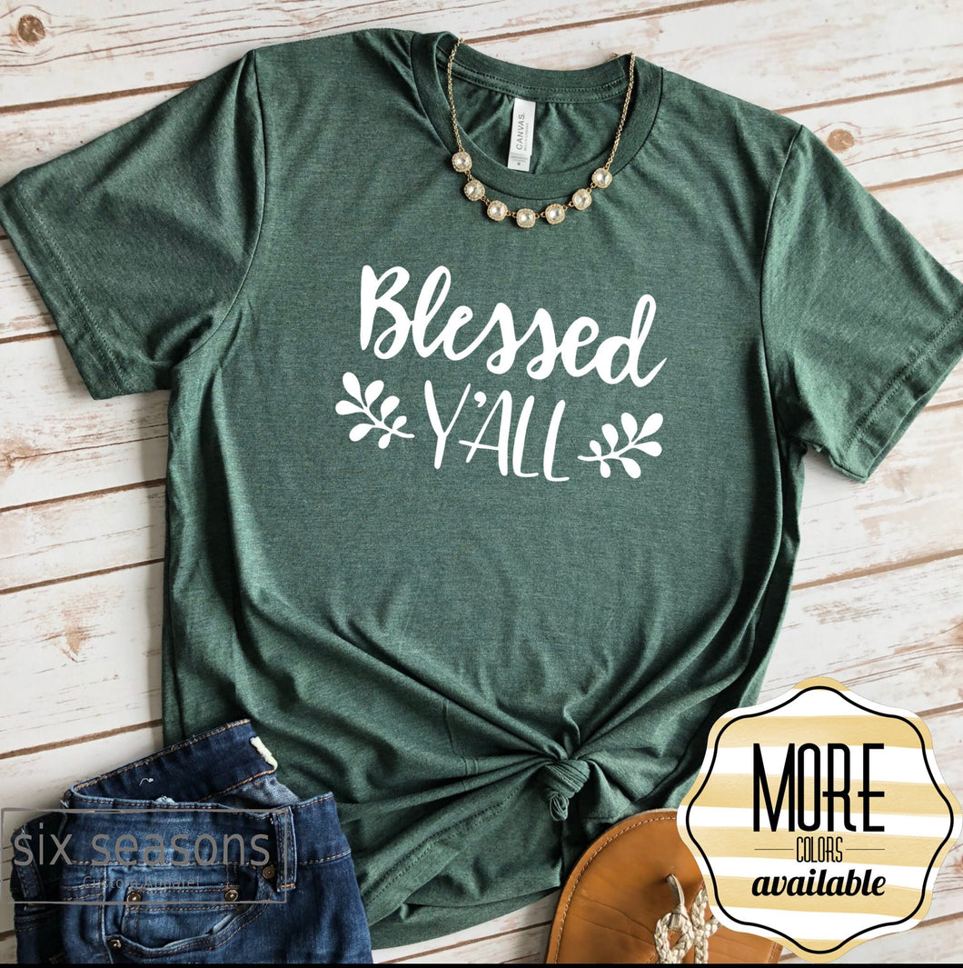 Blessed Yall Fall Shirt for Women