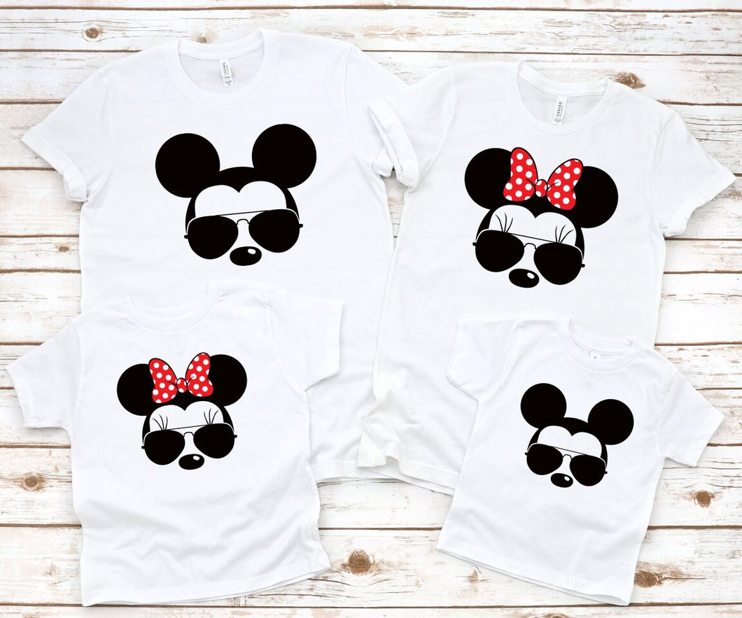 Family Mickey and Minnie T-shirts, Disney Family Vacation, Mikey Shirt, Minnie Shirt, Disney World, Disney Land