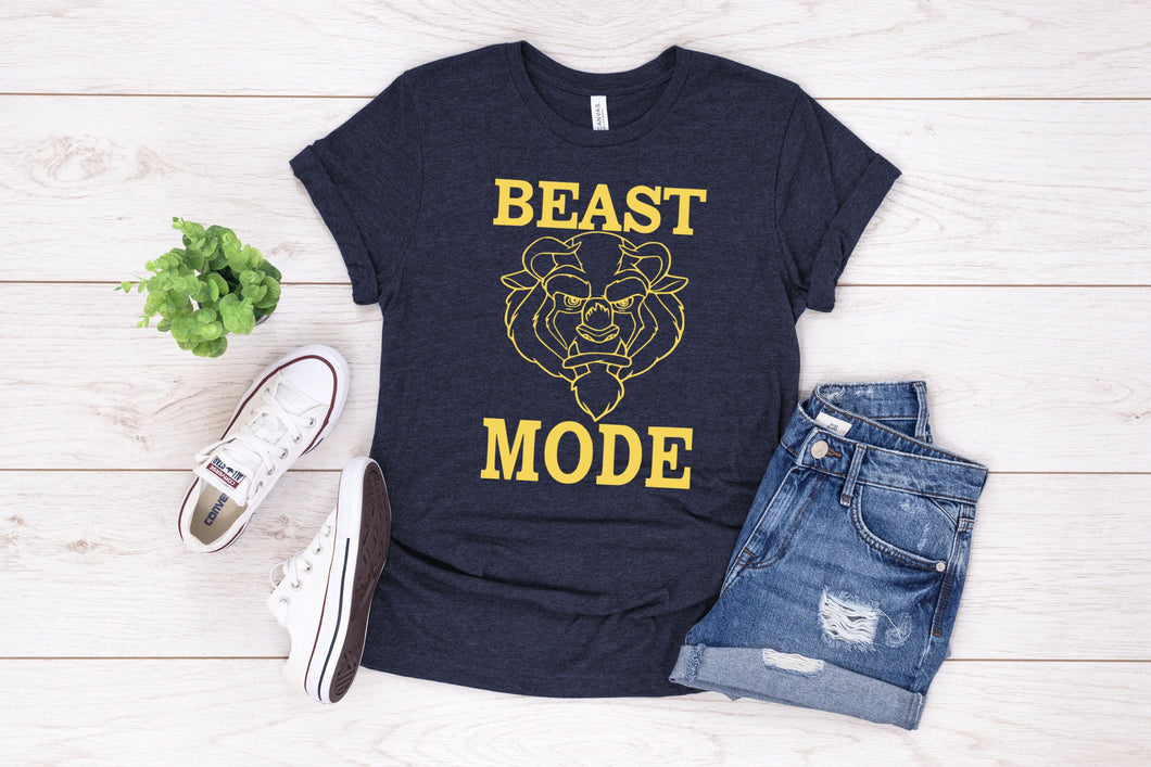 Beast Mode Shirt, Disney Vacation, Disney Dad Tshirt, Beauty and the Beast