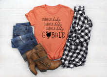 Load image into Gallery viewer, Gobble til you Wobble, Womens Thanksgiving Graphic Tshirt, Gobble Baby
