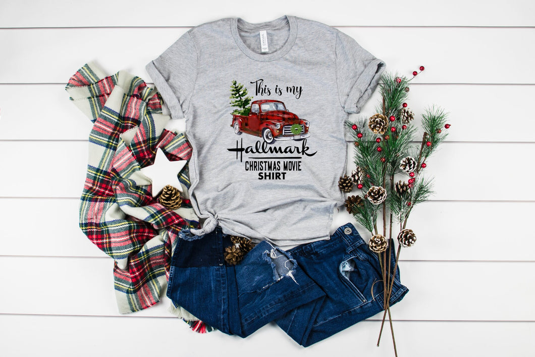 Christmas Movie Shirt, Vintage Truck Christmas Shirt, Women's Graphic Tshirt